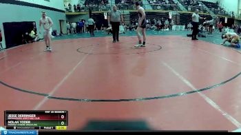 160 lbs Champ. Round 2 - Jesse Derringer, Brownsburg Wrestling Club vs Nolan Yoder, Midwest Xtreme Wrestling