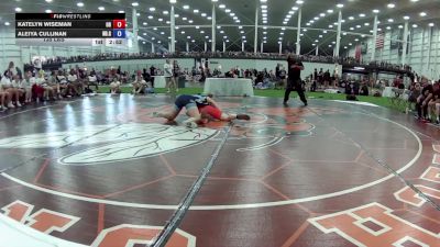 135 lbs Katelyn Wiseman, Oregon vs Aleiya Cullinan, North Dakota Gold
