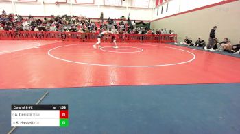 126 lbs Consi Of 8 #2 - Angelo Desisto, Tewksbury vs Kolby Hassett, Foxborough