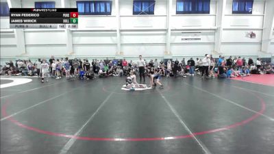 68 lbs Quarterfinal - Ryan Federico, Pursuit-EL vs James Wirick, Bulldog Premier Wrestling Club