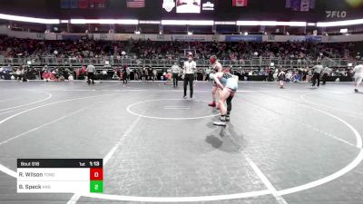 115 lbs Consi Of 8 #2 - Ried Wilson, Tonganoxie Wrestling Club vs Barret Speck, King Select