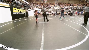 49 lbs Round Of 16 - Wrenland Roberts, Wesley Wrestling Club vs Liliana Clitso, Darko Valley Wolfpak