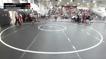 132 lbs Cons. Round 2 - Joaquin Almendariz, Arroyo vs Adien Aguilar, Santa Ana