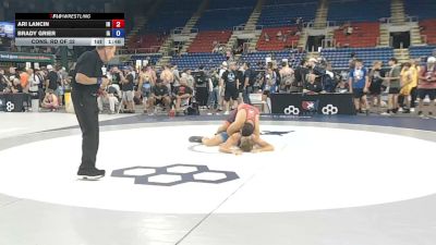 215 lbs Cons. Rd Of 32 - Ari Lancin, Indiana vs Brady Grier, Iowa
