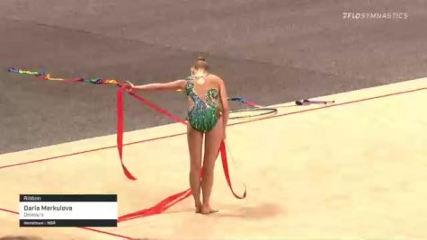 Daria Merkulova - Ribbon, DeVeau's - 2021 USA Gymnastics Championships