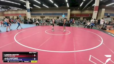 138 lbs Champ. Round 1 - Landon Gentry, Spartan Mat Club vs Alex Martinez, All American Wrestling Club