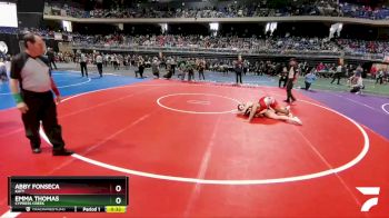 6A 185 lbs 3rd Place Match - Emma Thomas, Cypress Creek vs Abby Fonseca, Katy