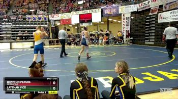 120 lbs Cons. Round 3 - Laythan Vice, Leon-Bluestem vs Brayton Peters, Minneapolis