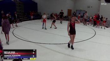80 lbs Round 4 (6 Team) - BryLee Irsik, Nebraska Red Girls vs Hannah Schuster, Team Missouri Girls