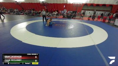 145 lbs Cons. Round 3 - Chase McCluskey, Illinois vs Grant Dickenson, Askren Wrestling Academy