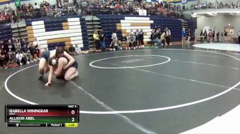 235 lbs. Champ. Round 2 - Allison Abel, Menasha vs Isabella Winingear, Holt