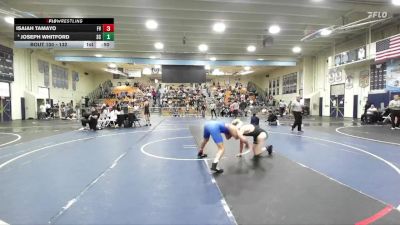 132 lbs Champ. Round 1 - Isaiah Tamayo, Fountain Valley vs Joseph Whitford, Santiago Corona