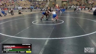 AA 160 lbs Quarterfinal - Cy Fowler, Cleveland vs Camron Isabel, Wilson Central