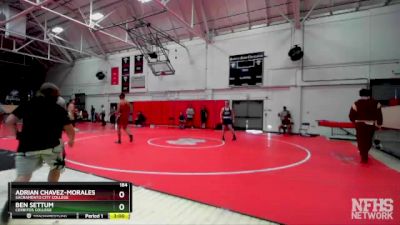 184 lbs Champ. Round 1 - Adrian Chavez-Morales, Sacramento City College vs Ben Settum, Cerritos College