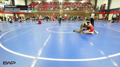 113 lbs Consolation - Cayden Scott, Bixby HS Boys vs Geovanny Avalos, Catoosa HS