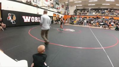 132 lbs Round 4 - Felix Matthiesen, Worland Middle School vs Auzzy Carter, Powell Middle School