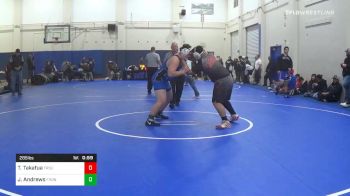 285 lbs Consolation - Tj Takafua, Fremont (Sunnyvale) vs Jake Andrews, Frontier