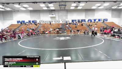 125 lbs Placement Matches (16 Team) - Tallon Chambers, Fresno City College vs Ben Quilpa, Sac City
