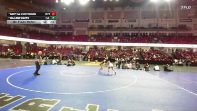 105 lbs 5th Place Match - Sophia Contreras, Skyview vs Kanani Watts, Eagle