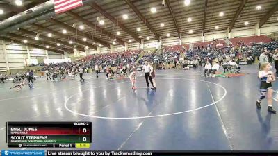 95 lbs Round 2 - Scout Stephens, Sanderson Wrestling Academy vs Ensli Jones, IDAHO FALLS