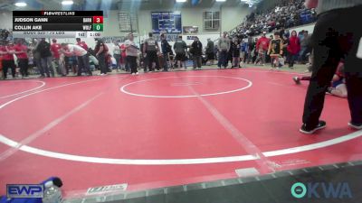 70 lbs Semifinal - Judson Gann, Barnsdall Youth Wrestling vs Collin Ake, Wolfpak Wrestling