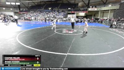 77 lbs Champ. Round 2 - Ryder Kooken, Anacortes Hawkeyes Wrestling Club vs Cooper Miller, Askeo International Mat Club