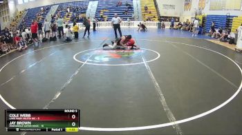 132 lbs Round 5 (8 Team) - Jay Brown, Panhandle Gator Dogs vs Cole Webb, Lake Mary Militia WC