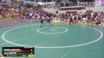 157 lbs 2nd Wrestleback (16 Team) - Cole Driggers, Wayne County HS vs Xander Argentinis, Benedictine Military School