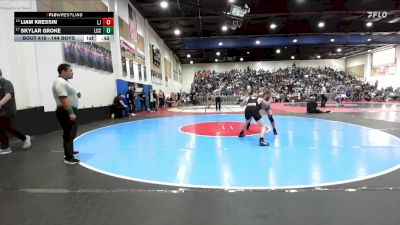 144 Boys Cons. Round 2 - Liam Kressin, La Jolla vs Skylar Groke, La Costa Canyon