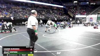 215 Class 2 lbs Semifinal - Brady Kerperin, Blair Oaks vs Cooper Burnsides, Savannah