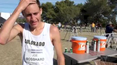 Joe Bosshard as Colorado team champs announced at Pac-12 XC Champs 2011