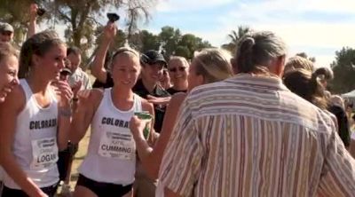 Colorado crowd celebrates after girl's team title at Pac-12 XC Champs 2011