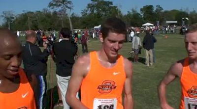 Oklahoma State guys after winning team title at Big 12 XC Champs 2011