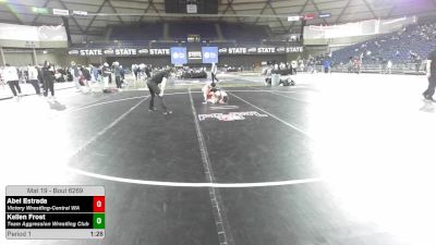 100 lbs 1st Place Match - Abel Estrada, Victory Wrestling-Central WA vs Kellen Frost, Team Aggression Wrestling Club
