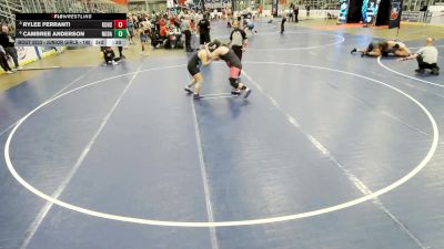 Junior Girls - 190 lbs Quarters - Bricsia Garcia Vasquez, Sebolt Women Wrestling Academy vs Payton Temple, Doom Wrestling