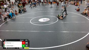 70 lbs Round 3 (3 Team) - Blaze Murray, Palmetto State Wrestling Academy vs Colin Satterfield, Eastside