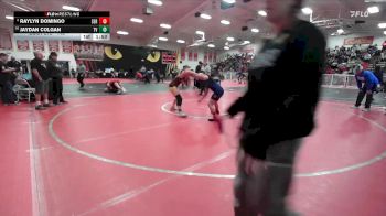 145 lbs Champ. Round 2 - Jaydan Colgan, Temecula Valley vs Raylyn Domingo, Serrano