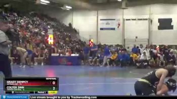 106 lbs Semis & 1st Wrestleback (8 Team) - Colter Sinn, Thayer Central vs Grady Dempcy, Sutherland