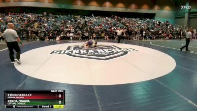 132 lbs Semifinal - Kekoa Ogawa, Central Catholic vs Tyden Schultz, Spanish Springs