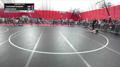 88 lbs Quarterfinal - Alexander Kuderer, La Crosse Area Wrestlers vs Austin Peach, Team Nazar Training Center