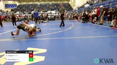 55 lbs Quarterfinal - Axel Gibson, Team Guthrie Wrestling vs Ryatt Saunders, Shelton Wrestling Academy