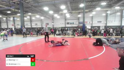 98 lbs Rr Rnd 1 - Josiah Deonigi, Mat Demon WC vs Brantlee Brohman, Roseburg Mat Club