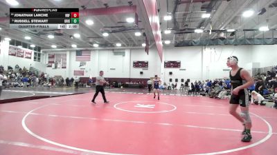 165 lbs Quarterfinal - Jonathan Lanche, Notre Dame-Fairfield vs Russell Stewart, Griswold/Wheeler