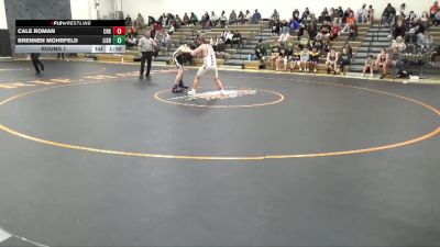 131-133 lbs Round 1 - Cale Roman, Cedar Rapids Kennedy vs Brennen Mohrfeld, Lisbon