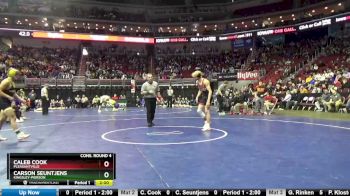 1A-132 lbs Cons. Round 4 - Caleb Cook, Pleasantville vs Carson Seuntjens, Kingsley-Pierson