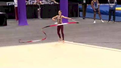 Stella-Luciana Ceo - Ribbon, Silver Stars - 2021 USA Gymnastics Championships
