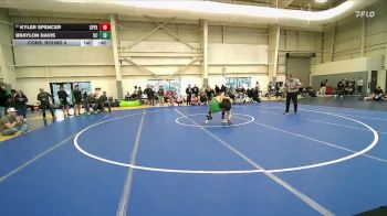 126 lbs Cons. Round 4 - Kyler Spencer, Spanish Fork vs Braylon Davis, Delta High School