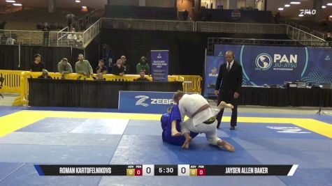 Jaysen Allen Baker vs Roman Kartofelnikovs 2026 Pan Jiu Jitsu IBJJF Championship