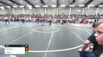 81 lbs Semifinal - Austin Barnes, Hammer House Mafia vs Jane Soliz, La Familia