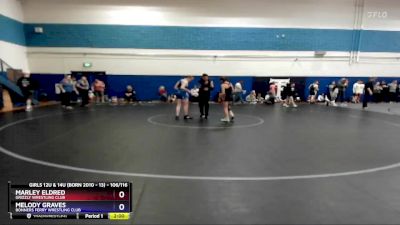 106/116 Round 1 - Marley Eldred, Grizzly Wrestling Club vs Melody Graves, Bonners Ferry Wrestling Club